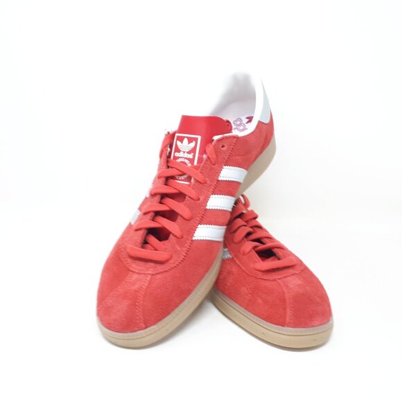 Adidas Munchen Originals Casual Shoe Sneaker GY7402 Mens Size 13 Scarlet Red NEW - Picture 11 of 12